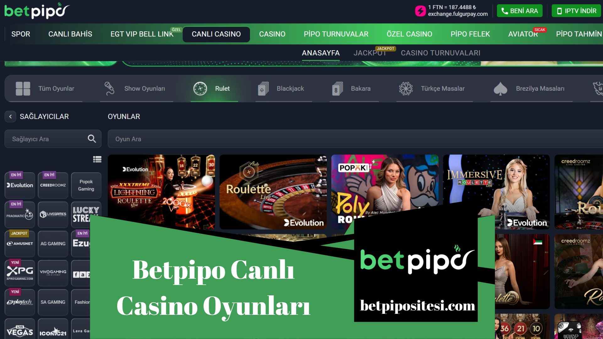 Betpipo Canlı Casino